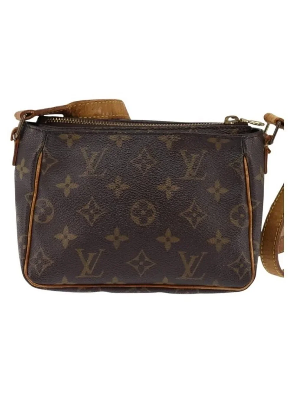 Authentic LOUIS VUITTON Monogram Viva Cite PM Shoulder Bag M51165 LV